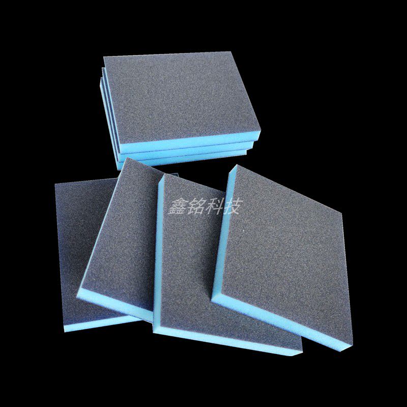 Blue sponge sand block bifacial sponge sandpaper furniture plastic polished sponge polished block sponge polished block sandpaper-Taobao