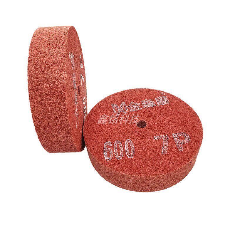 Ginson mill red fiber wheel nylon wheel unwoven cloth grinding wheel wire drawing wheel stainless steel metal polished grinding wheel-Taobao