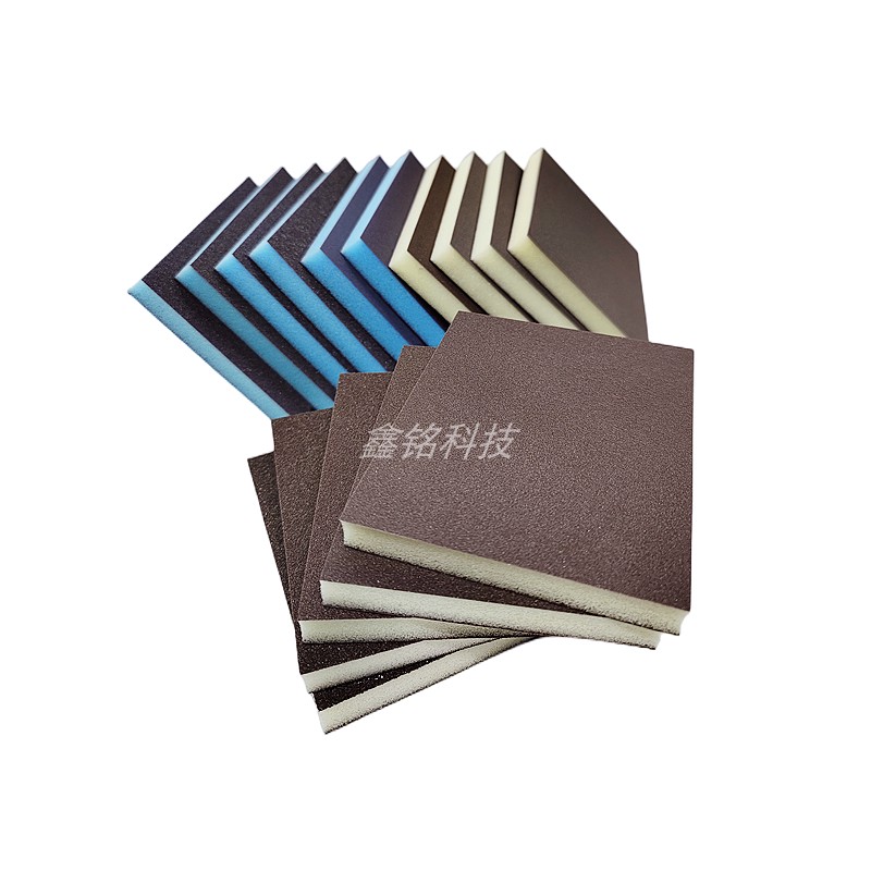 Double sided sponge sand block bifacial sponge sandpaper furniture plastic polished sponge block blue sponge sand block sand grinding block-Taobao