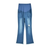 惠葆 Весенние джинсовые штаны для беременных, модный мегафон с кисточками с поддержкой живота, новая коллекция, высокая талия