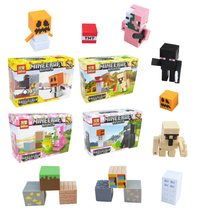 My eraser Creature block building block toy My world game doll Childrens educational gift
