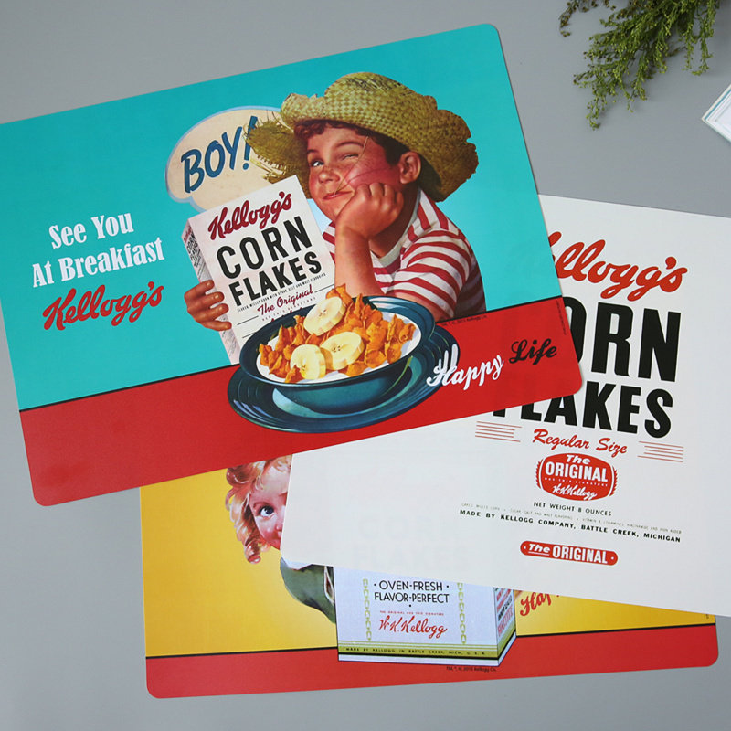 4 pieces for export European and American vintage vintage waterproof oil and oil home dining cushion table cushion for children writing pads-Taobao