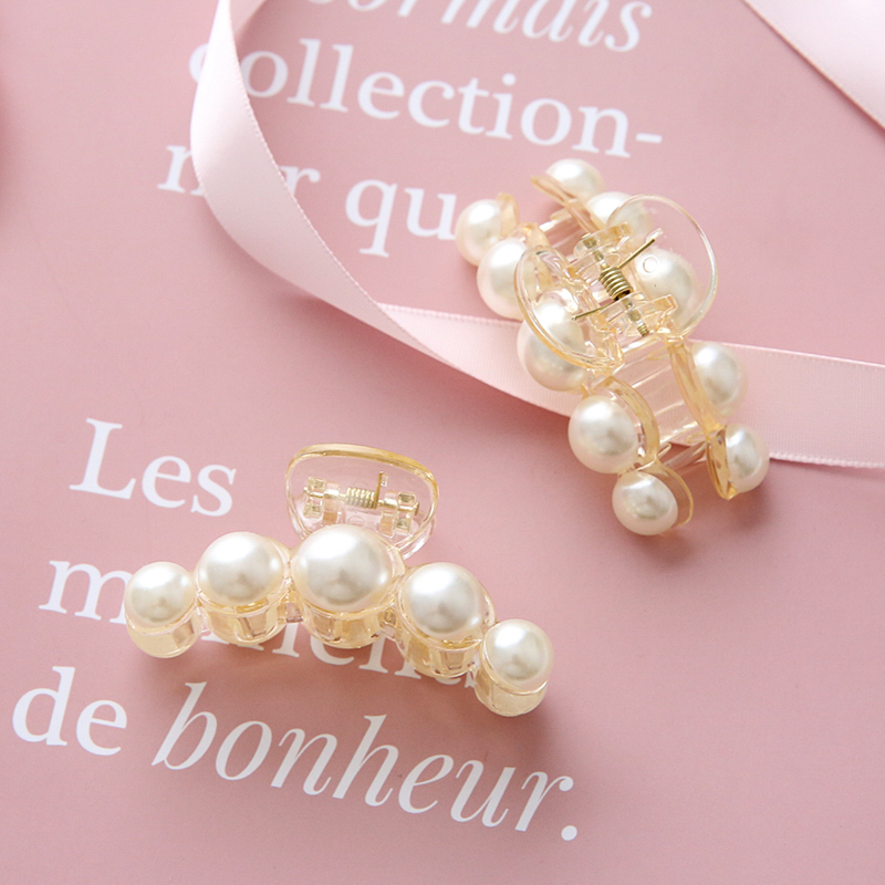 $29 Export US INS Wind Wash Small Grip Clip Hairpin Rear Spoon Hair Clip Korea Chic Pearl Hair Accessories
