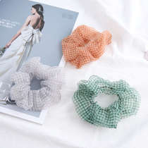 £ 40 Exit British retro Gwinger for snow spinning large intestine hair band Hair Rope Haircut Leather Fascia