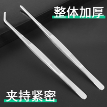 304 dressing tweezers thickened round head water grass clip multi meat accessories forceps stainless steel tweezers straight head tool