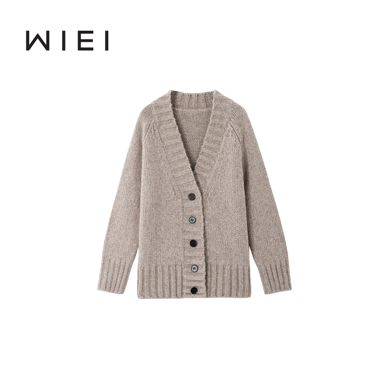 《Wi Ei》 Library* Vintage Chunky Knit Australian Wool & Alpaca Casual Lazy Knit Cardigan W25309130 《Wi Ei》 Library* Vintage Chunky Knit Australian Wool & Alpaca Casual Lazy Knit Cardigan W25309130