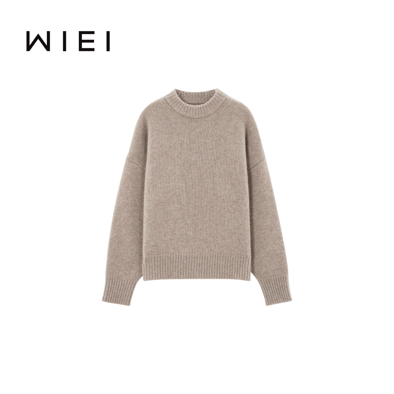《Wi Ei》Life Sweater* Consinee 100% Cashmere Lazy and Relaxed Knitted Sweater W25309092 《Wi Ei》Life Sweater* Consinee 100% Cashmere Lazy and Relaxed Knitted Sweater W25309092