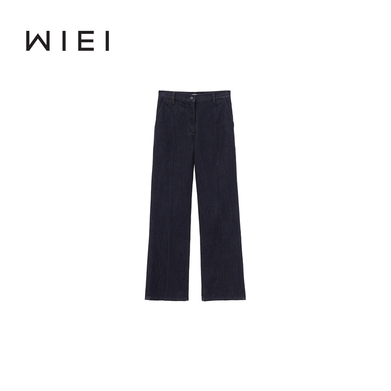 Wi Ei Stylish Denim_ Vintage Style Denim Straight-Leg Original Color Wide-Leg Casual Jeans W25403145
