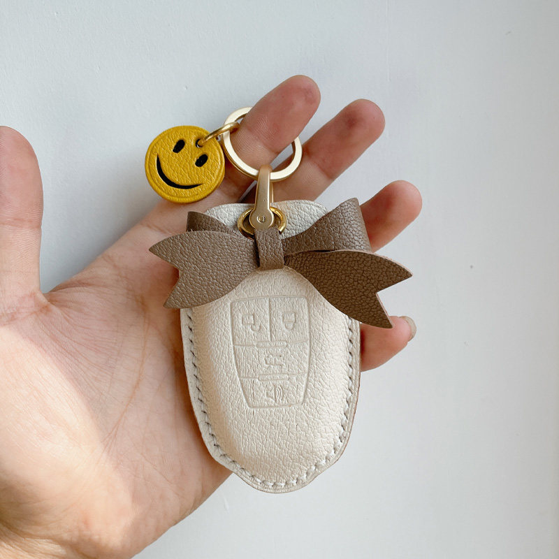 Suitable for JEEP Jeep North FAW Alfa Romeo Car key sleeve Ladies Farsheep genuine leather customizable