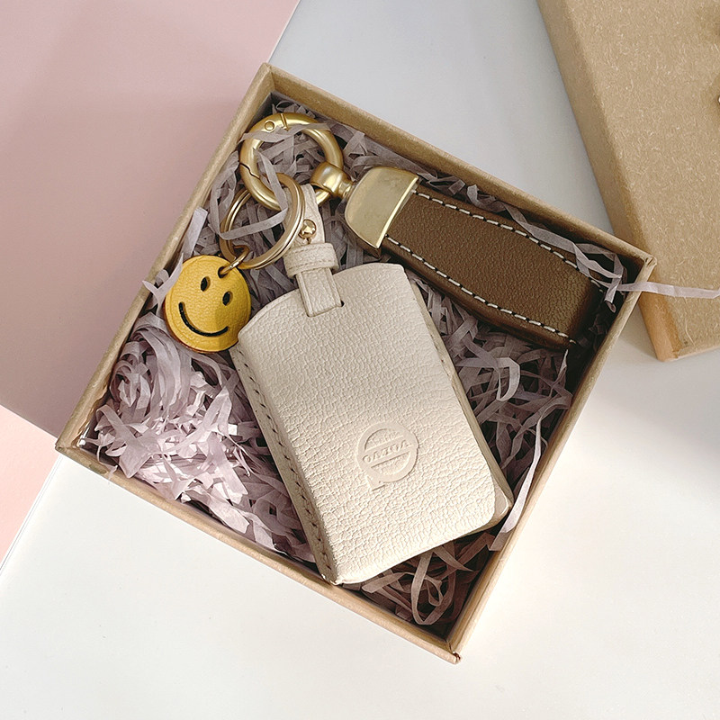 VOLVOVolvoXC90 VOLVOVolvoXC90 S90 s60 XC40 XC40 Pack genuine leather car key protective sheath Custom