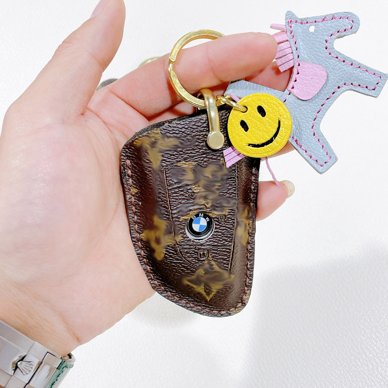 Applicable jeep PensersAudi Porsche Land Rover Genuine Leather Car Key Protective Sleeve Advanced Creative Key Bag