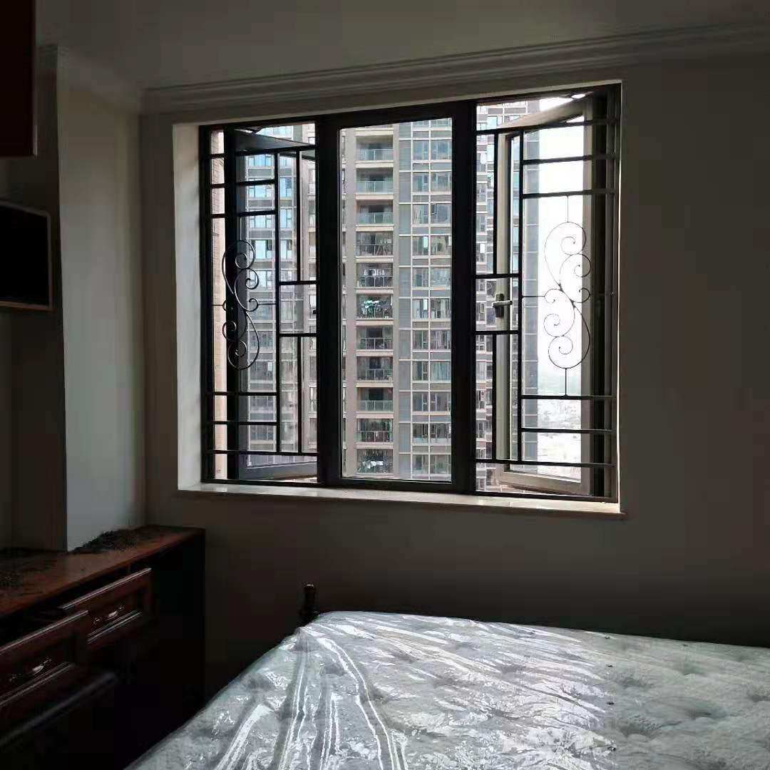 Sliding window casement window 304 stainless steel diamond mesh three-push type anti-mosquito anti-rat protection fence screen window screen door flower