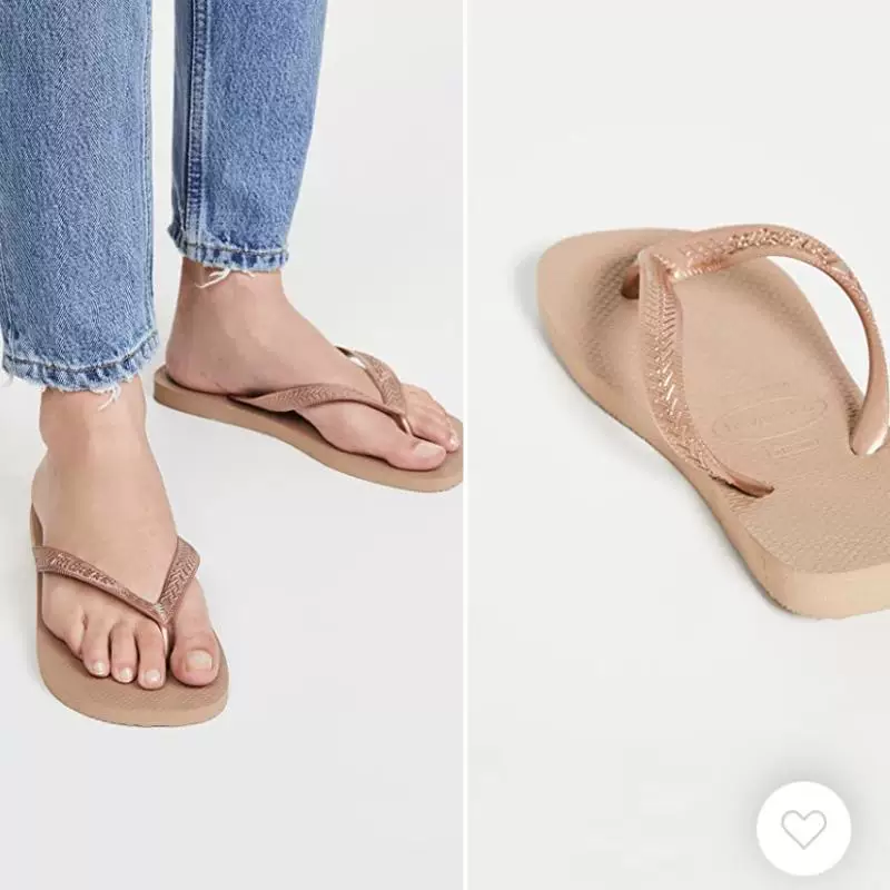 Домашний пляжный шлепанец Havaianas с плоской подошвой PVC вьетнамки для отдыха на пляже