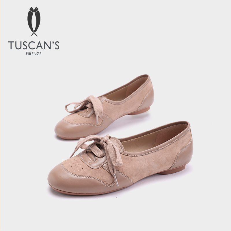 Tuscan's Sheepskin Flat Shallow Mouth Shoes 2026 New Soft Sole Genuine Leather Commuting Ballet Shoes Pisces Women's Shoes Tuscan's Sheepskin Flat Shallow Mouth Shoes 2026 New Soft Sole Genuine Leather Commuting Ballet Shoes Pisces Women's Shoes