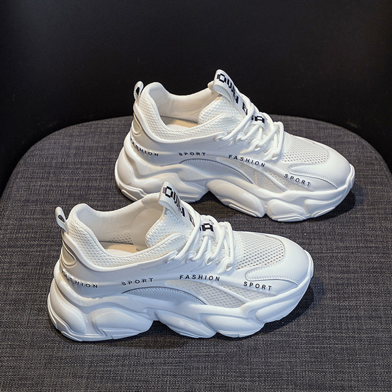 High Quality from inner and outer temperament ~ Giant legs length 100 lap trendy mesh pasta rice cake Old daddy Shoe woman