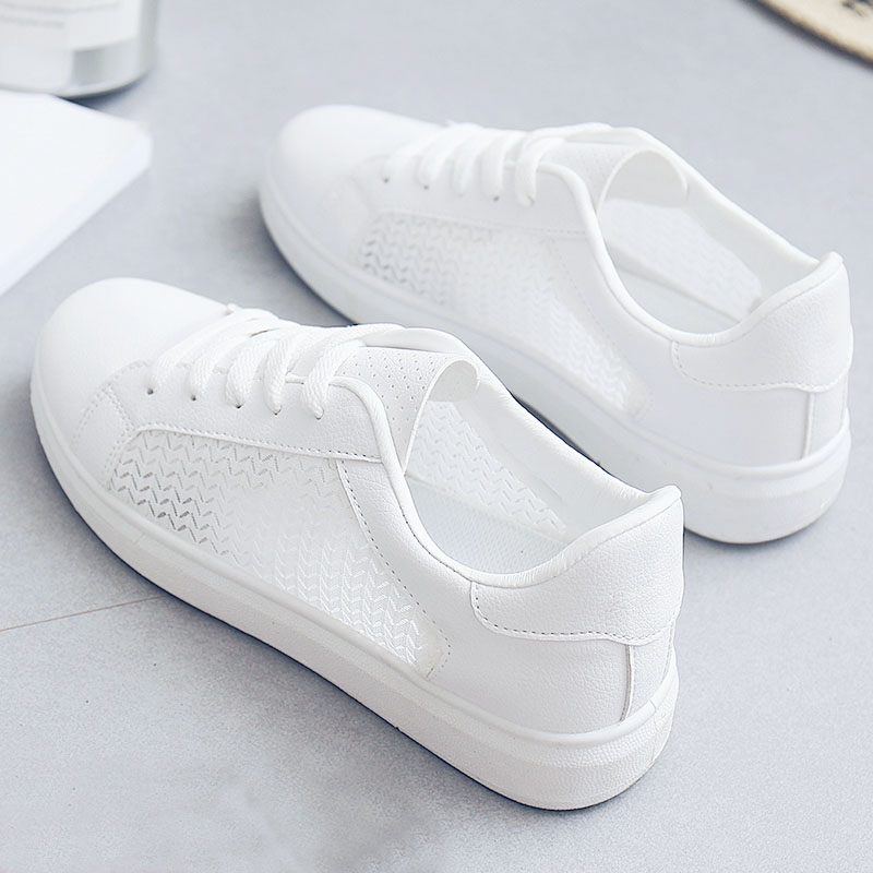 home dailly strong pushback ~ for summer, F summer thin web yarn breathable light little white shoes woman-Taobao