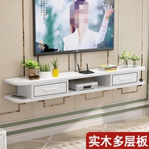 Modern minimalist wall-mounted TV cabinet wall Living room set-top box Set-top Box Creative Background Wall Hanging Cabinet small family Type