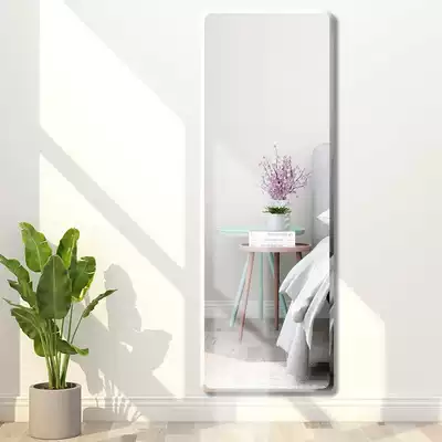 Full-body mirror Modern minimalist full-body mirror Elliptical dormitory wall-mounted full-body mirror Frameless bedroom wall-mounted mirror