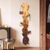 Perforated board punch-free wall-mounted coat rack