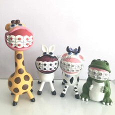 Декоративные украшения 可爱动物正畸牙科小摆件牙齿工艺品口腔诊所展柜装饰品开业送礼物