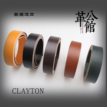 UK CLAYTON Horse Rein Leather Strap Clayton Horse Leather Black Belt Material Strip Handmade Strap