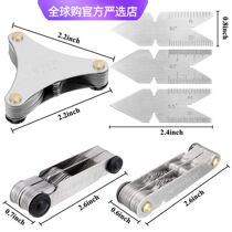 German and Japanese imported metric British American thread gauge Whitworth metric 60 degree center 55 degree angle gauge tool setting sample