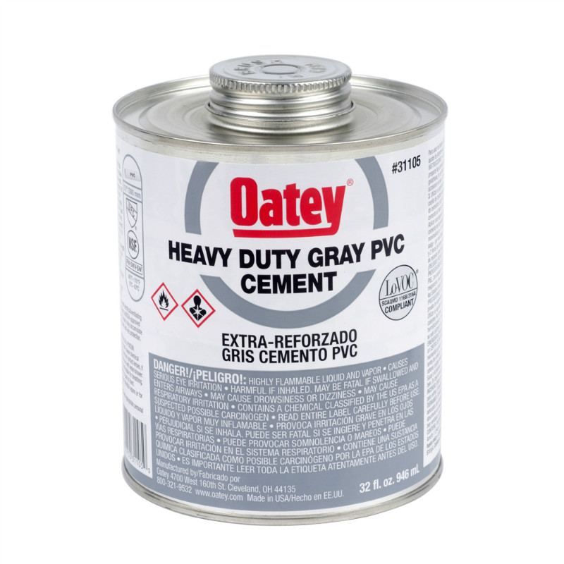 U.S. European Floor Sticking Oatey Glue PVC High Load Grey Glue UPVC Adhesive Adhesive 31105