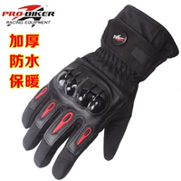 Bảo vệ xe máy mùa đông cưỡi thiết bị chống nước lạnh chống rơi đầu máy Knight dày gió chống gió cộng với găng tay nhung ấm miếng đệm đầu gối
