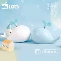 Lots gift whale ornaments clockwork music box wooden girl birthday gift sankyo music box cute