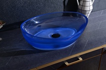 Transparent resin basin