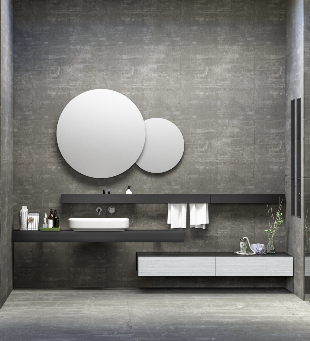 Modern shelf shelf bathroom toilet wet area shelf space aluminum