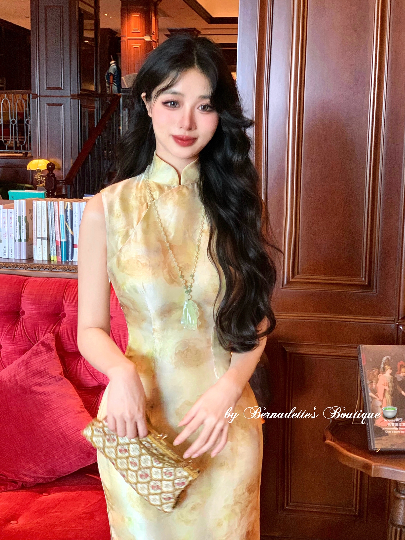 Retro spring tea, summer dress, mini-skirt, cheongsam, flowered, slim fit Retro spring tea, summer dress, mini-skirt, cheongsam, flowered, slim fit