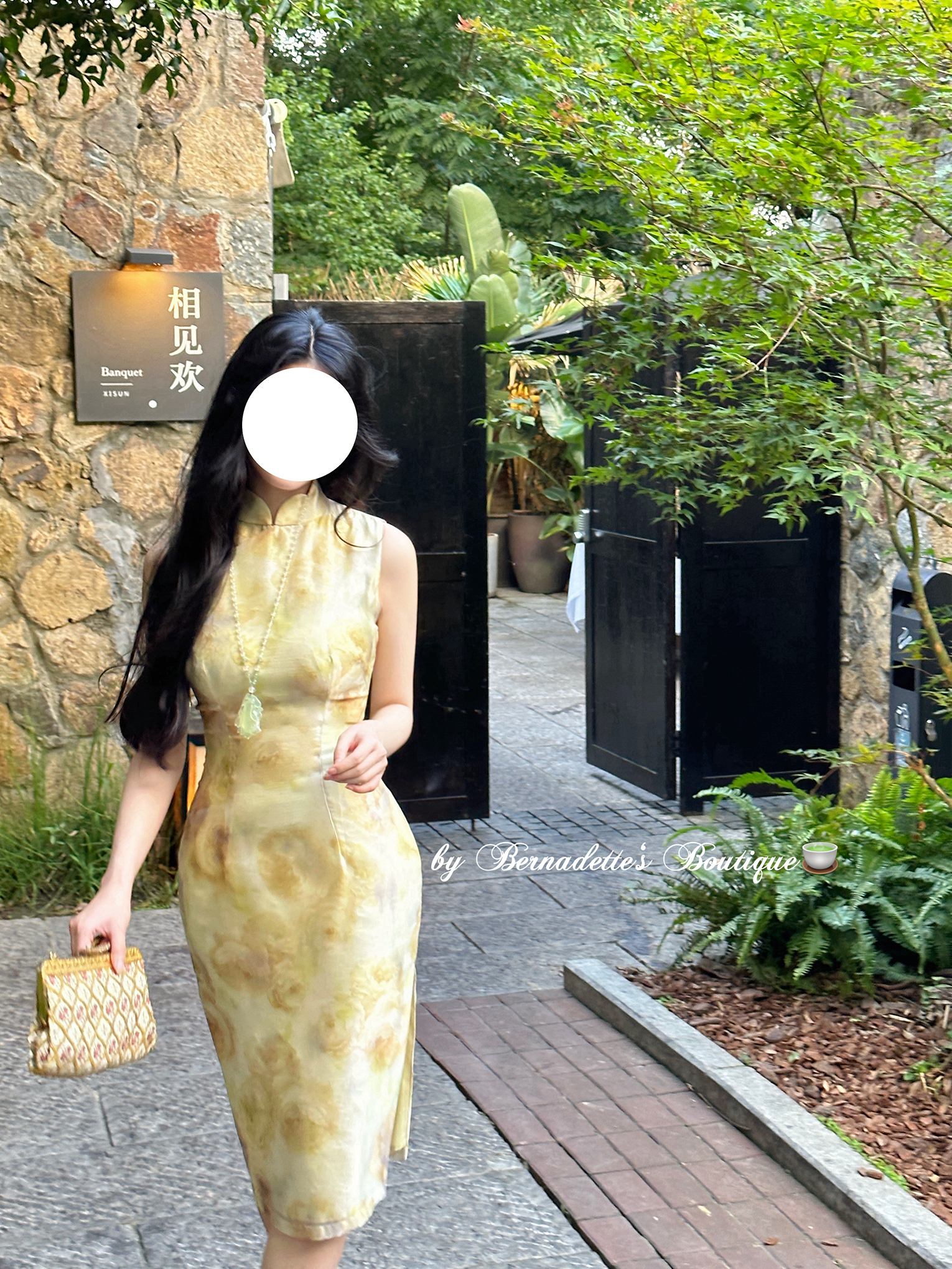 Retro spring tea, summer dress, mini-skirt, cheongsam, flowered, slim fit Retro spring tea, summer dress, mini-skirt, cheongsam, flowered, slim fit