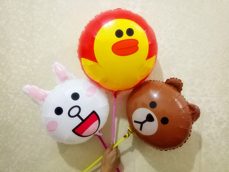 Children Birthday Party Cartoon Toys Mini Animal Aluminum Film Balloons Pushback Small Gift Wedding House Placement