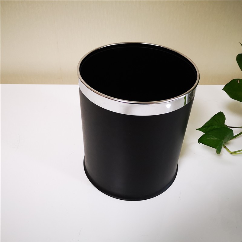 Hotel supplies guest room trash can round double-layer colored trash can hotel household dry and wet trash can classification