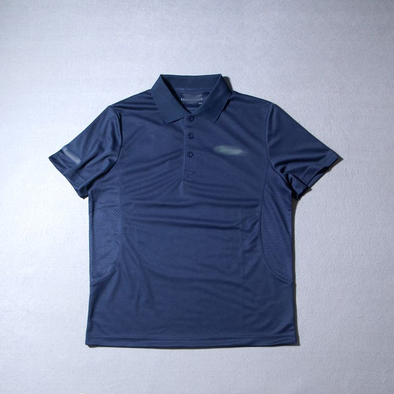 Breathable, Cool and Stretchy Men's Sports and Leisure Lapel T-Shirt Golf Series Short-Sleeved Polo Shirt Quick-Drying Shirt E01