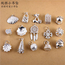 A variety of 999 silver pendant female sterling silver single foot silver necklace pendant single pendant without chain collarbone