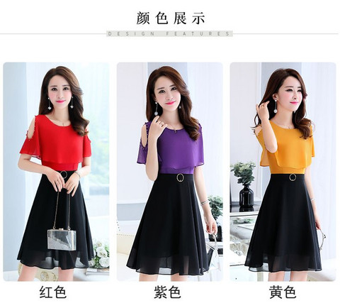 Dịp chính thức đầm voan nữ mùa hè 2019 khí chất nữ mới đầm bụng bụng Tây Tạng váy thon - váy đầm
