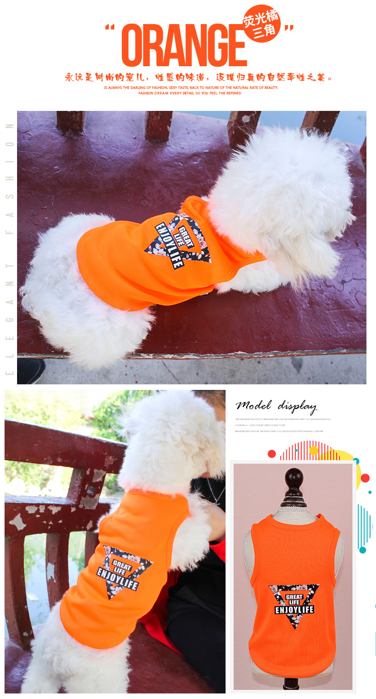 Pet dog quần áo chó vest lưới thoáng khí mùa xuân và mùa hè mỏng Teddy gấu Xiong Bomei cún mèo trang phục - Quần áo & phụ kiện thú cưng mèo mặc áo
