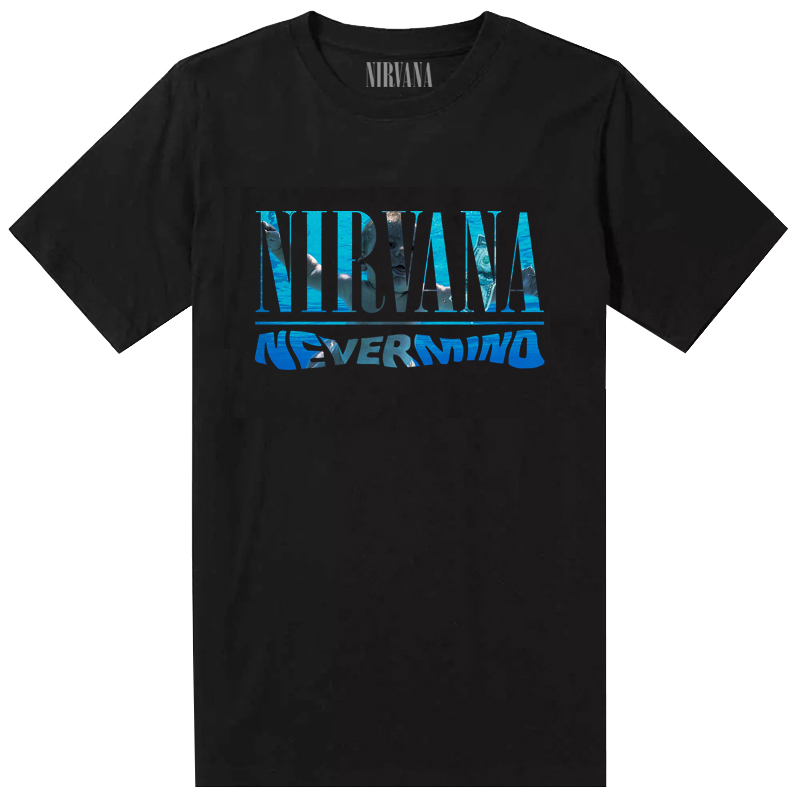 Nirvana Rock Band T-Shirt Short Sleeve Kurt Cobain Album Cover Short T-Shirt Nirvana Rock Band T-Shirt Short Sleeve Kurt Cobain Album Cover Short T-Shirt