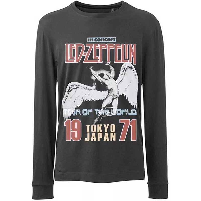 Led Zeppelin Men's Rock Punk Long-Sleeved T-Shirt Autumn and Winter