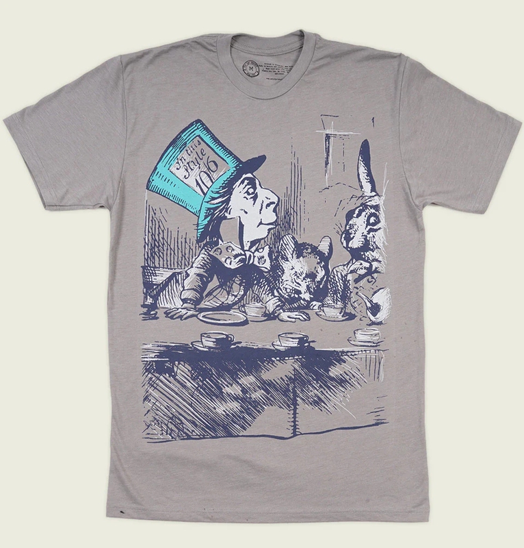 Alice in Wonderland Alice in Wonderland American Retro Classic Short-Sleeved T-Shirt for Men and Women