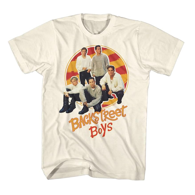 90S Backstreet Boys Boy Band Pop Music American Retro Direct-Printed T-Shirt