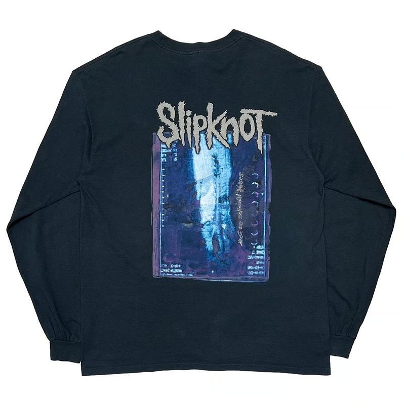 Slipknot Rock Band Oversized Street Style European and American Loose Straight-Fit Men's Casual Long-Sleeve T-Shirt