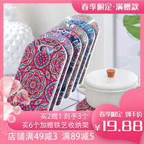 Foreign Trade Export Thermal Insulation Mat Table Mat Turkey Home Kitchen Pan Mat Anti-Burn Mat Ceramic Dish Mat cushion Saucepan Mat cushion