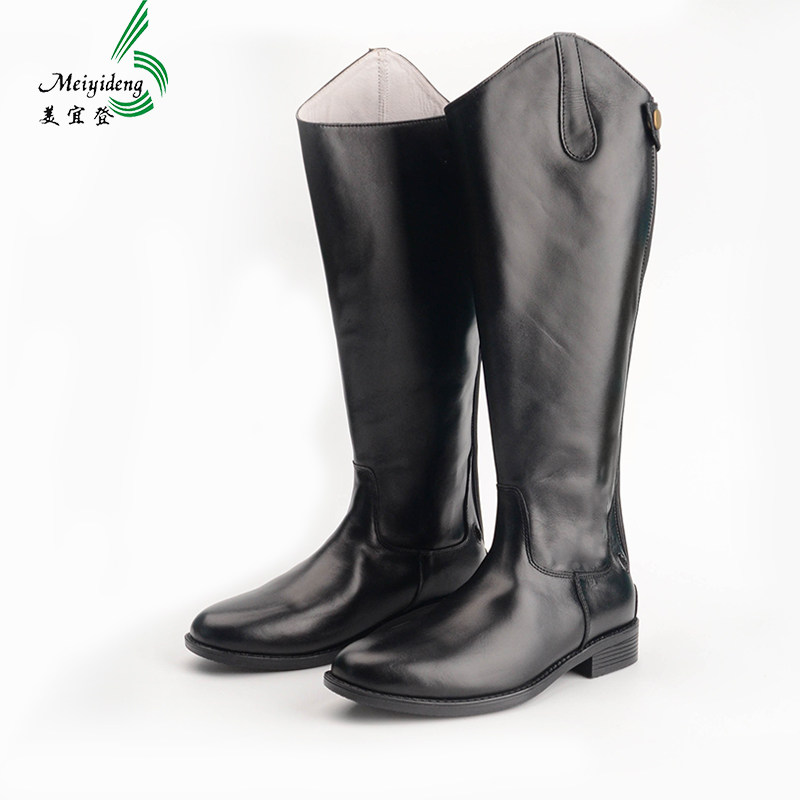 First layer cowhide riding boots men's 2021 leather boots zipper leather boots riding high boots British trend equestrian boots