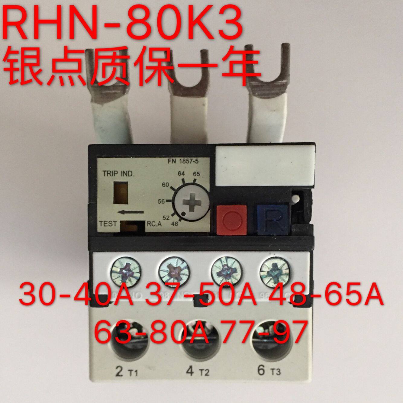 Taian thermal overload relay RHHN-80K3 RHN-80K2 25A 50A 80A 32A 40A 65A