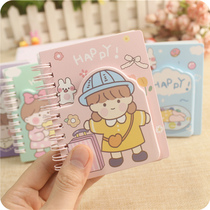Small coil book cartoon notebook cute super cute mini portable portable pocket notepad Primary School students gift
