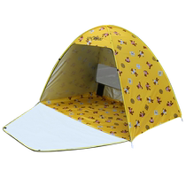 Outdoor quick-open tent beach tent sunshade simple childrens park seaside leisure fully automatic camping tent sun protection