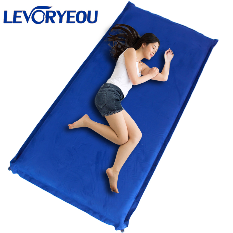 Outdoor automatic inflatable bed tent mat thickened 5-10cm moisture-proof mat sleeping mat single person about 1 meter wide portable 2